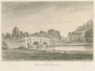 Wolseley Bridge: sepiateckning