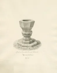 Worcestershire - Hampton Lovett Church - Teckensnitt: sepiateckning