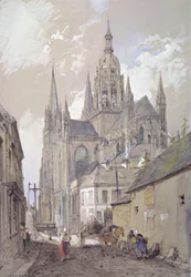 Bayeux katedral, utsikt från sydost