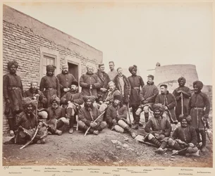 Brittiska och infödda officerare, 3:e sikher, 1879