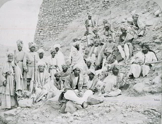 Khyber Chiefs and Khans, Jamrud Fort, North West Frontier, 1878 ca.