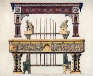 Biljardbord, 1800-tal.