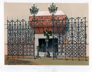 Smidesjärnsgaller, 1800-tal.