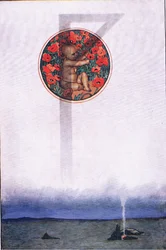 Hans rubiner, illustration från The Garden of Kama (och andra texter från Indien), 1920