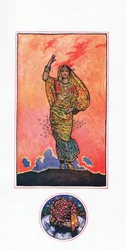 Reminiscens of Muhammad Akram, illustration från The Garden of Kama (och andra texter från Indien), 1920