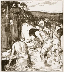 The Baptism at Tara, illustration från 