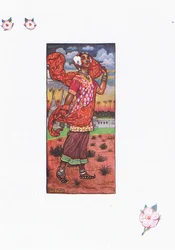 Valgovinds sång på våren, illustration från Kamas trädgård (och andra texter från Indien), 1920
