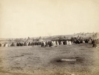 Indian Council i fientligt läger, 1891