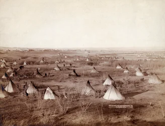 Lakota Tribal Village 1891 av John Grabill