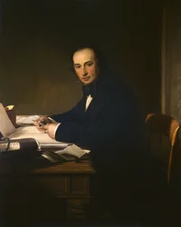 Isambard Kingdom Brunel (1806-59) (olja på duk)