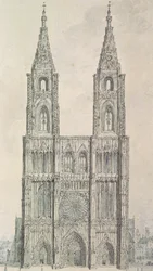 Västra fronten av Strasbourgs katedral