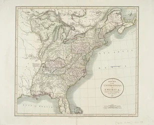 En ny karta över USA, från de senaste myndigheterna, 1806