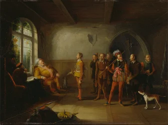 Falstaff och rekryterna, från "Henrik IV, del II"