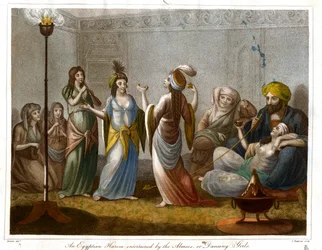 Ett egyptiskt harem underhållet av Almees; eller dansande flickor