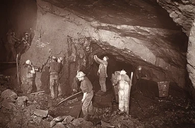 Stoppar vid 70, East Pool-gruvan, illustration från 