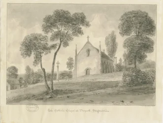 Cresswell - det katolska kapellet i Draycott-in-the-Moors, 1841