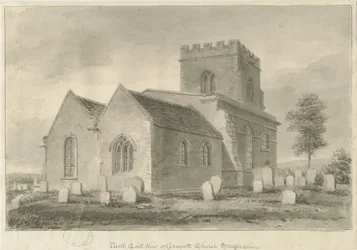 Kyrkan i Draycott in the Moors, 1841