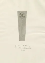 Enville Church - Gravsten: sepiateckning