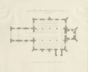Lichfield - Grundplan för St. Michael