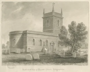 Rocester Church: sepiateckning, [1841] (teckning)