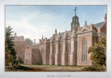 Utsikt över hallen på Lambeth Palace, London, 1831