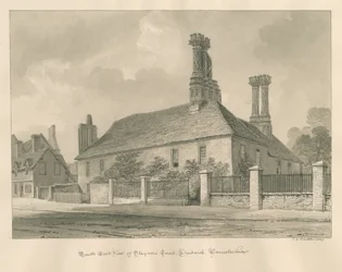 Worcestershire - Droitwich - Staynors Court: sepiateckning, 1833