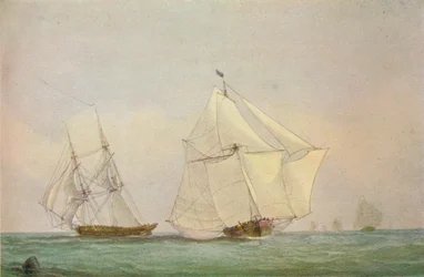 Leith Smack Running Up Swim, oktober 1838