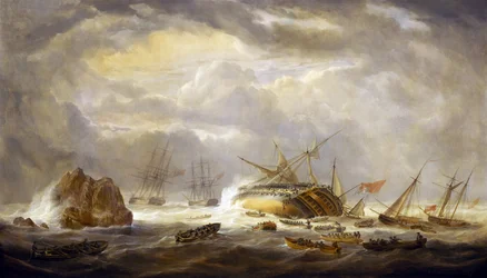 Napoleonkrigen (1803-1815): förlusten av "Magnificent", 25 mars