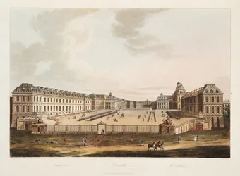 Entrén, illustration från Versailles, Paris och Saint Denis, pub. 1805 (akvatint)