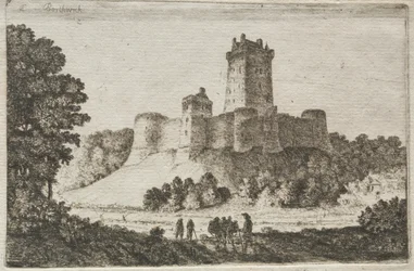 Borthwick Castle från öst.