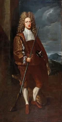 Porträtt av Karl II av Spanien i jaktklädsel, 1699