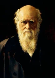 Porträtt av Charles Darwin