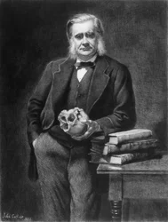 Thomas Henry Huxley (1825-95) etsat av Leopold Flameng (1831-1911) 1885