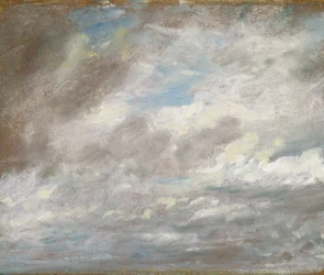 Cloud Study, ca 1821 (olja på papper på kort)