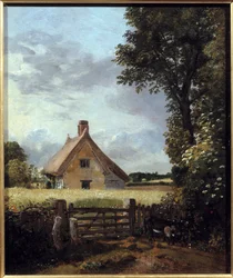 Stuga i ett vetefält. Målning av John Constable (1776-1837)