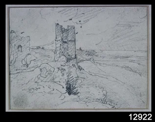 Stugor på en hög bank, 1834