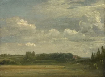Östra Bergholts allmänning, Utsikt mot prästgården, 18 augusti 1813