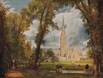 Salisbury Cathedral, 1823, c1915
