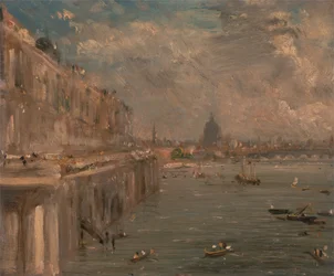 Somerset House Terrace från Waterloo Bridge