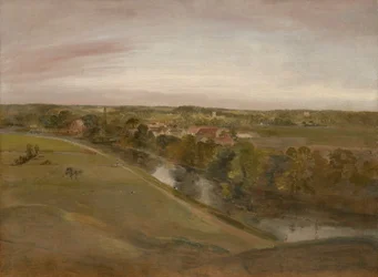 Stratford Saint Mary från Coombs, ca 1800
