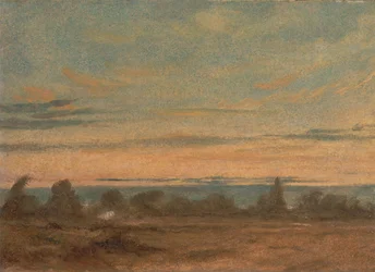 Sommar - Kvällslandskap, ca. 1825.