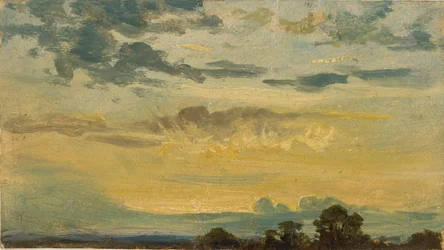 Sommarsolnedgång, tidigt 1800-tal
