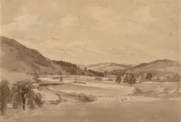 Derwent Valley med Chatsworth i fjärran