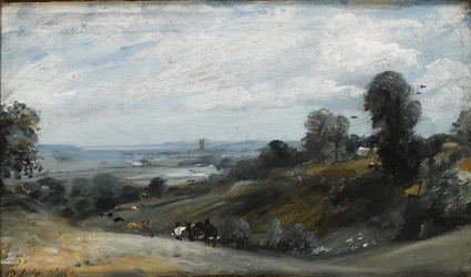 The Vale of Dedham från Langham, 1812
