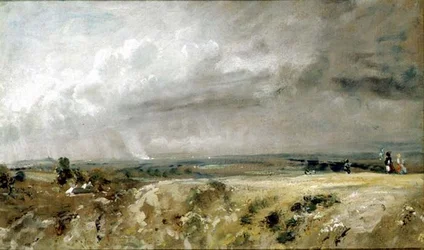 Utsikt över Hampstead Heath (olja på duk)