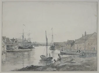 Lagerhus och sjöfart på Orwell vid Ipswich