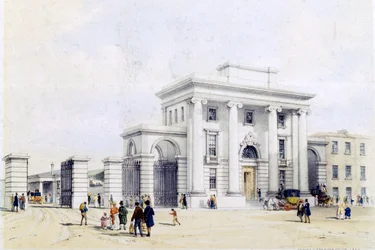 Ingång till Birmingham Station, 1838-39