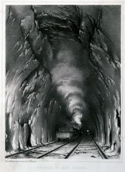 Interiör av Box Tunnel, 1846