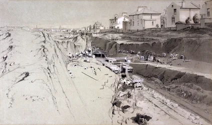 Park Village, 26 augusti 1836 (penna och bläck och tvätt på papper)