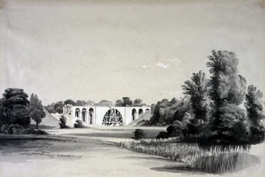 Sowe Viaduct, nära Binley, 2 juli 1837 (penna & bläck och tvätt på papper)